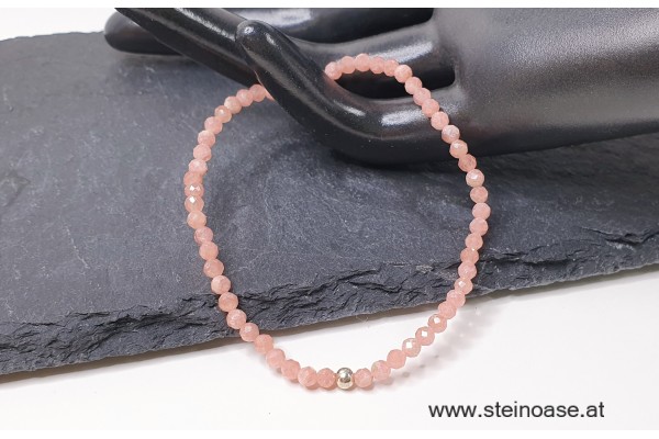 Armband Rhodochrosit facettiert 3mm